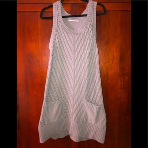 Cute size large gray mixed knit tunic/dress